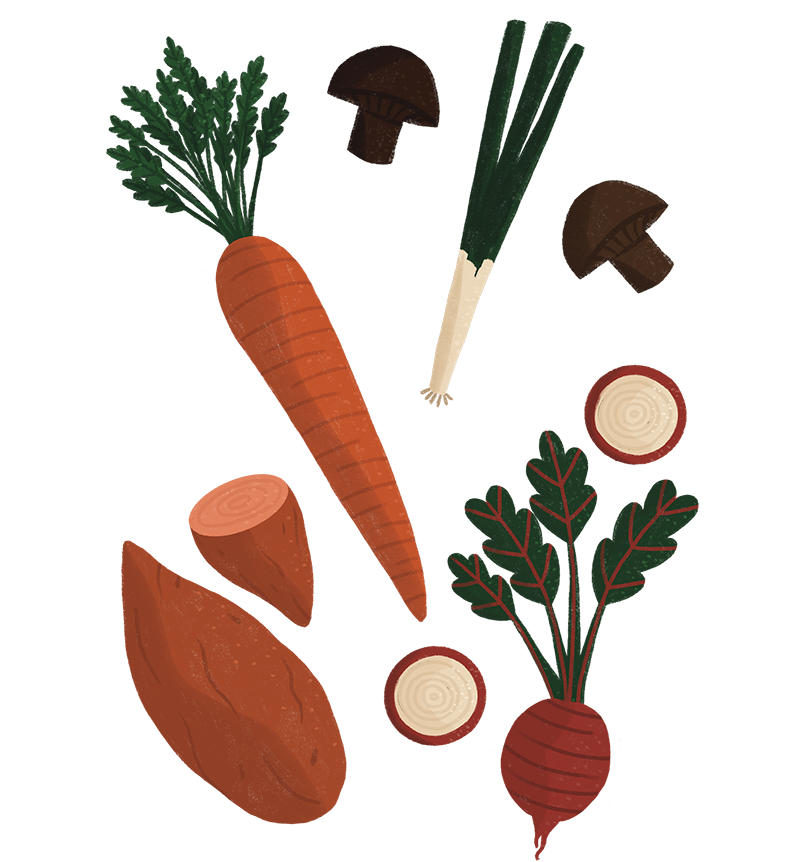 image of illustrated vegetables